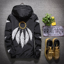 Load image into Gallery viewer, Feather Print Jackets Mens