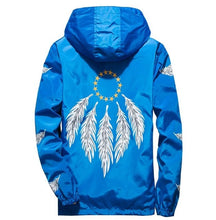 Load image into Gallery viewer, Feather Print Jackets Mens