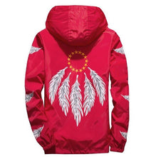 Load image into Gallery viewer, Feather Print Jackets Mens