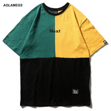 Load image into Gallery viewer, Patchwork Print Men's Tee Shirts
