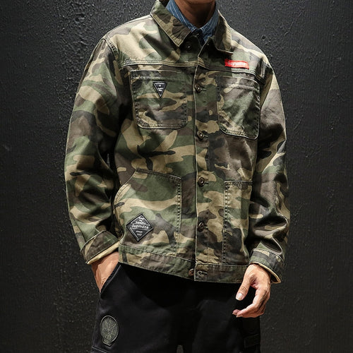 Men Military Camouflage Jacket