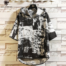 Load image into Gallery viewer, T-shirt Hooded Floral Men's
