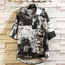 Load image into Gallery viewer, T-shirt Hooded Floral Men's