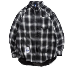 Load image into Gallery viewer, japanese style grid shirts