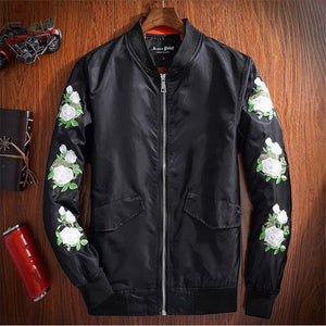 Men Fashion Flower embroidery Jacket
