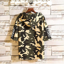 Load image into Gallery viewer, Mens camouflage Short sleeve Hoodies