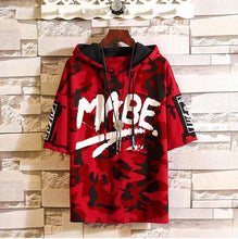 Load image into Gallery viewer, Mens camouflage Short sleeve Hoodies