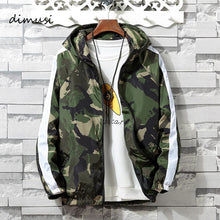 Load image into Gallery viewer, Windbreaker Camouflage Hooded Coats Bomber