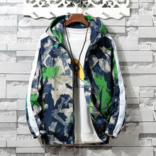 Load image into Gallery viewer, Windbreaker Camouflage Hooded Coats Bomber