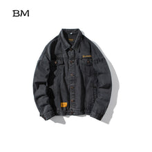 Load image into Gallery viewer, japanese streetwear jean jacket
