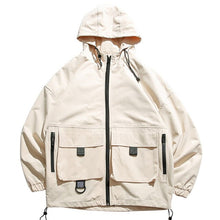 Load image into Gallery viewer, army green hooded jacket
