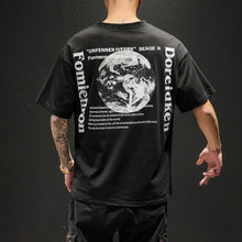 Load image into Gallery viewer, sleeves earth print t shirt