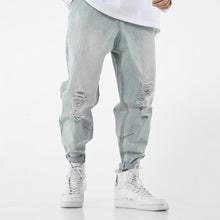 Load image into Gallery viewer, hole loose harem pants