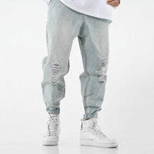 Load image into Gallery viewer, hole loose harem pants